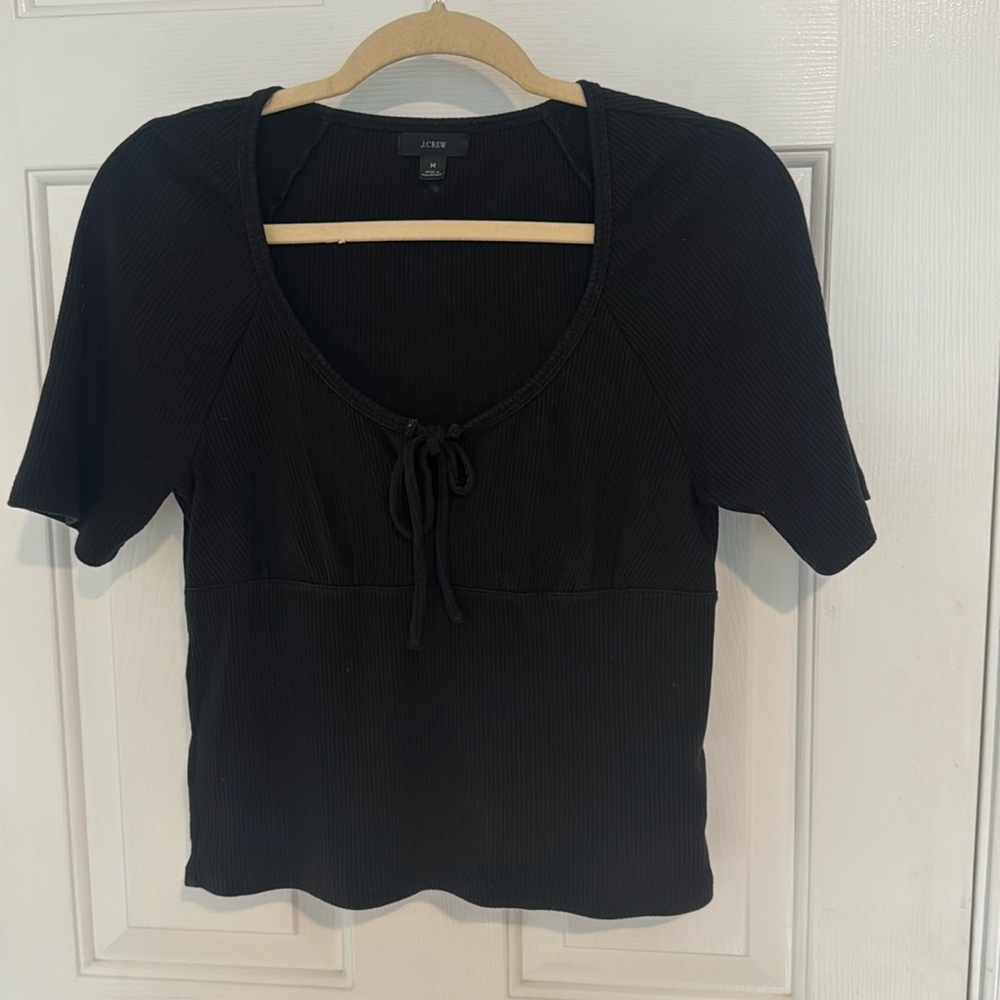 J crew SS top with scoop neck